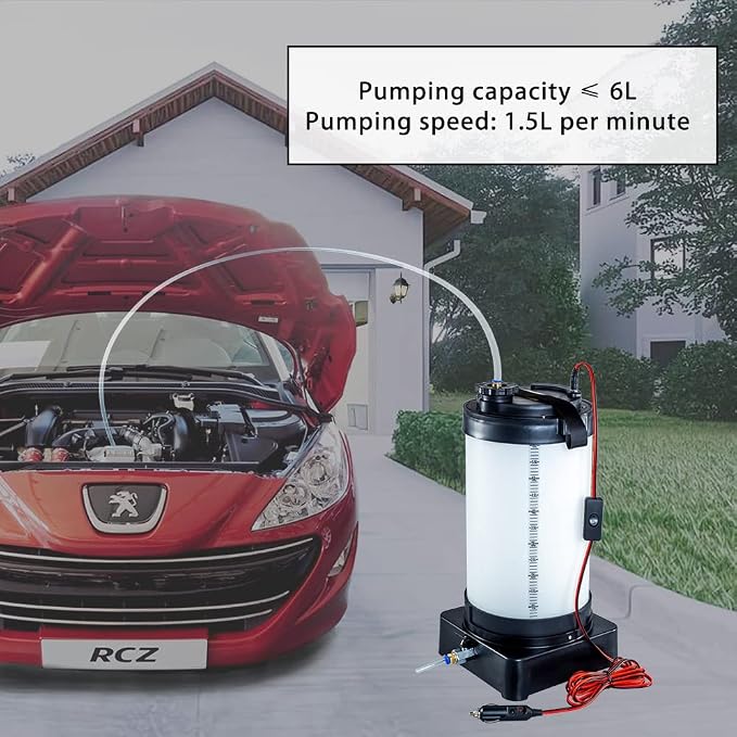Oil Extractor in use, 6L capacity